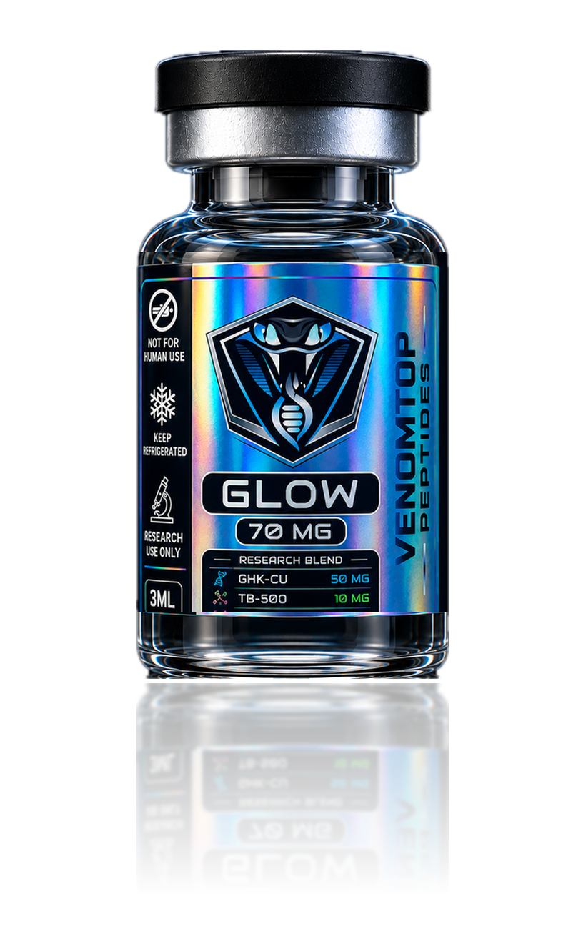 Glow 70 mg research vial